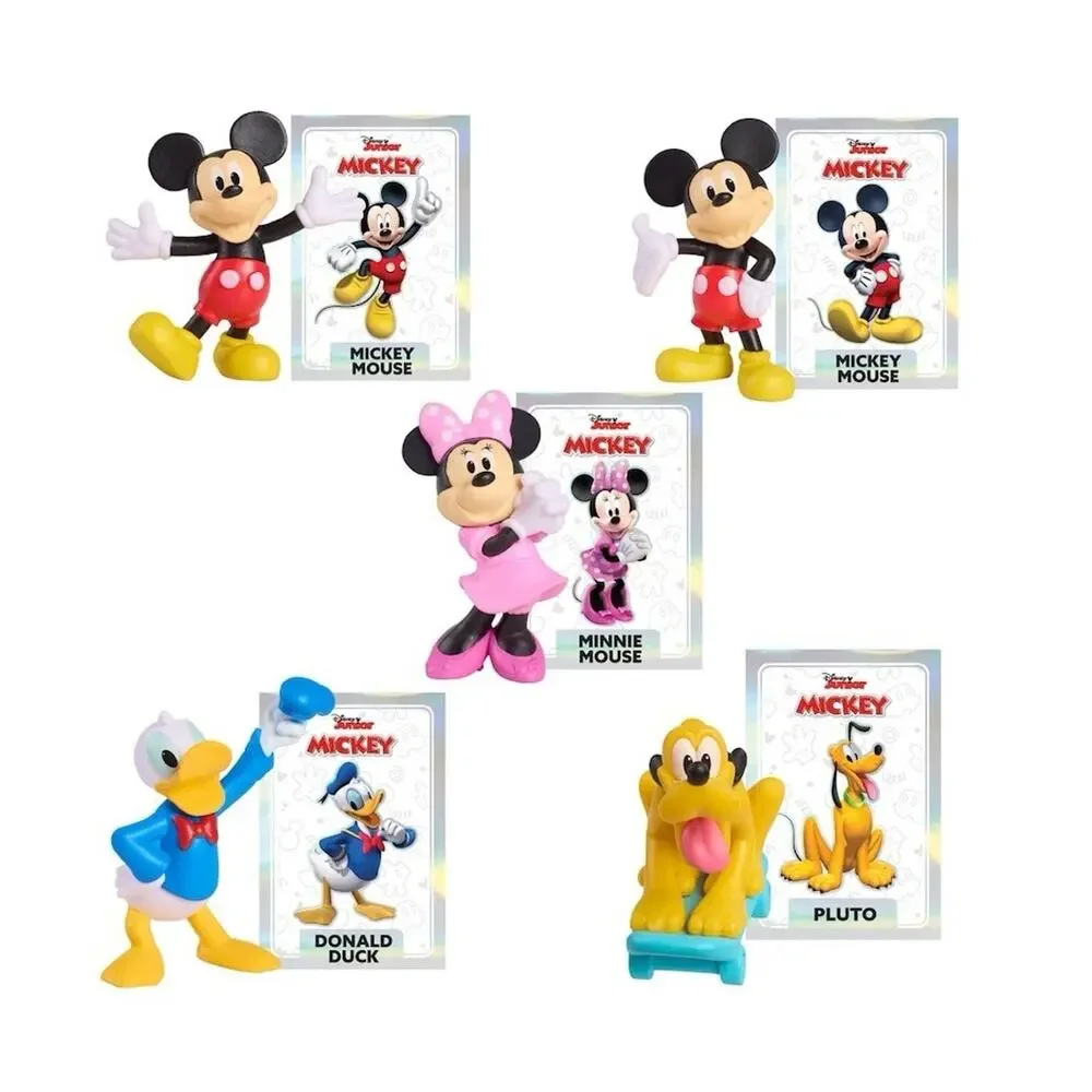 NEW Mickey Mouse Cake Topper Set - 5 Figures, 12 Candles & Tattoo Sheet SEALED